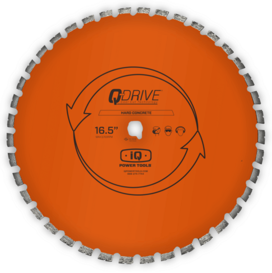 Diamond blade Q-Drive Segmented Hard Concrete Blade iQ PowerTools (420 mm