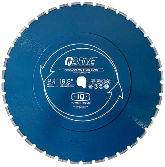 Diamond blade Q-Drive Segmented Porcelain and Stone Blade iQ Power Tools (420 mm)