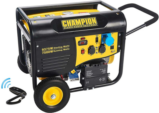 Single phase power generator Champion 9000 Watt with remote control