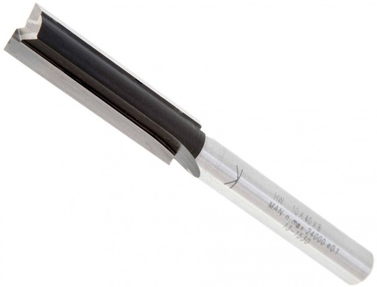 Frez prosty wiercący CMT Orange Tools HM do drewna (D 8 mm, I 40 mm, S 8 mm)