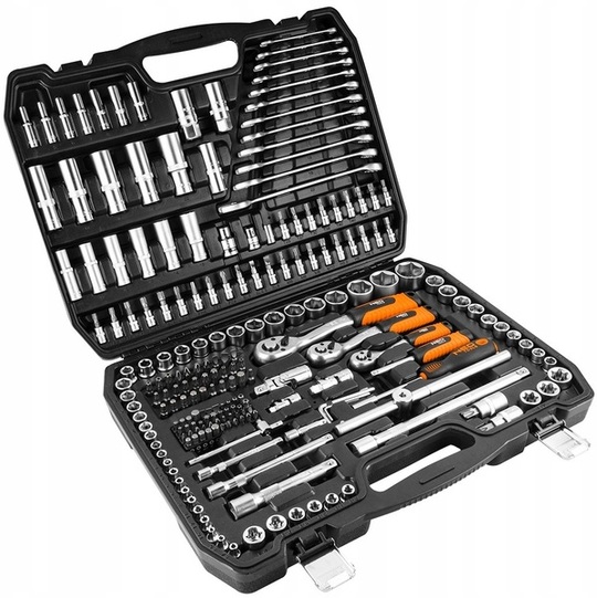 Socket wrench set Neo Tools 1/2', 3/8', 1/4' (216 pcs)