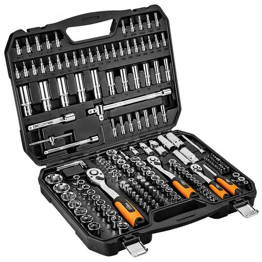 Socket wrench set Neo Tools 08-680, 1/2', 3/8', 1/4' (182 pcs)