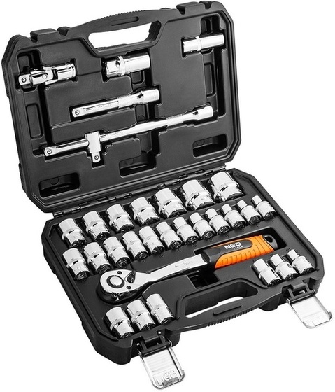 Socket wrench set Neo Tools 08-662, 1/2' (32 pcs)