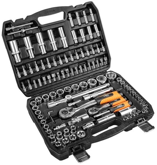 Socket set Neo Tools 1/2', 1/4' (108 pcs)