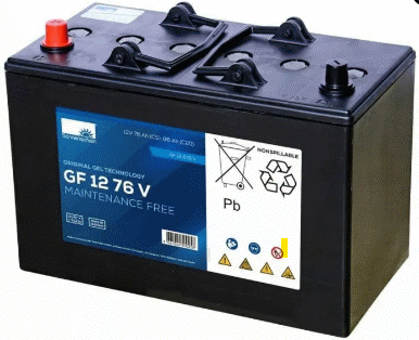 Cleaning machine gel battery Nilfisk 12 V-76 Ah 80564310