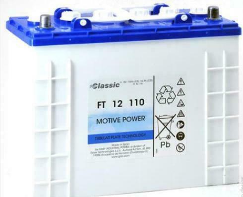 Akumulator Nilfisk 12 V-110 Ah kwas rurowy 80564600