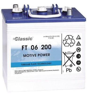 Akumulator Nilfisk 6 V-200 Ah kwas rurowy 80563200
