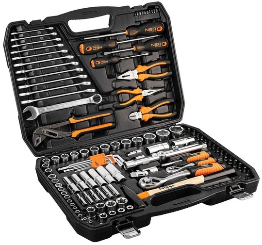 Tools set Neo Tools 10-196 (122 pcs)