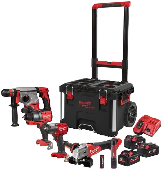 Zestaw elektronarzędzi Milwaukee M18FPP4D-555T