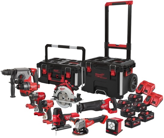Zestaw elektronarzędzi Milwaukee M18FPP9A-555T