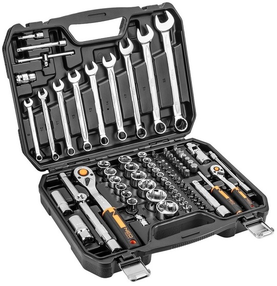 Socket wrench set Neo Tools 10-058, 1/2' (82 pcs)