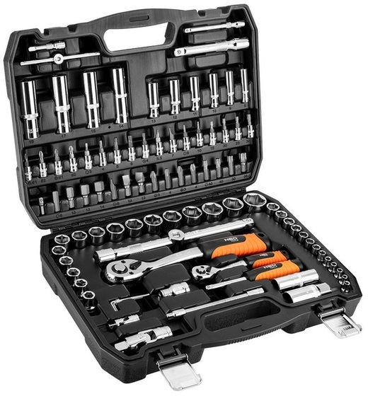 Socket set Neo Tools 10-180 1/2', 1/4' (90 pcs)