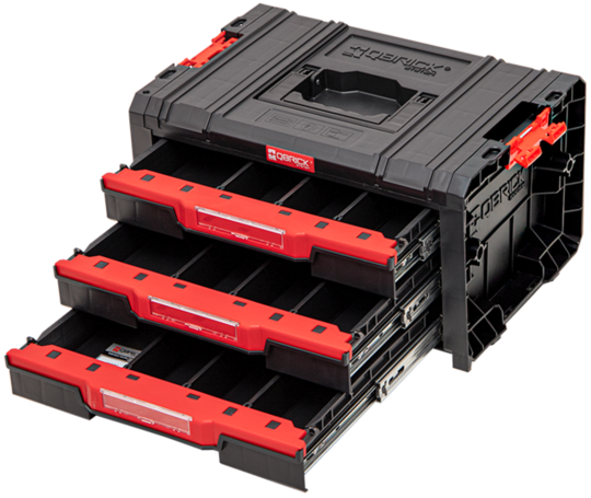 Szafka z organizerami (walizka narzędziowa) Qbrick System PRO Drawer 3 Toolbox Basic