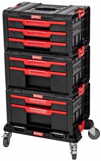 Zestaw 3 skrzyń narzędziowych QBRICK SYSTEM PRO Drawer Workshop Set 1 2.0