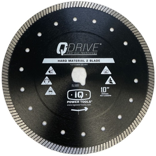 Tarcza diamentowa iQ Power Tools Q-Drive Turbo 254 mm do twardych materiałów
