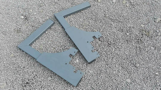 Rigid transport handles Gepter for manual screeds (set)