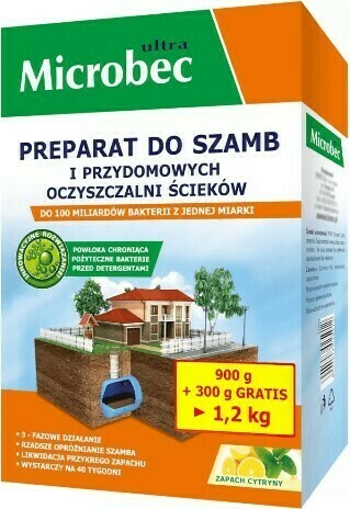 Preparat do szamb Bros Microbec Ultra 900 g + 300 g gratis