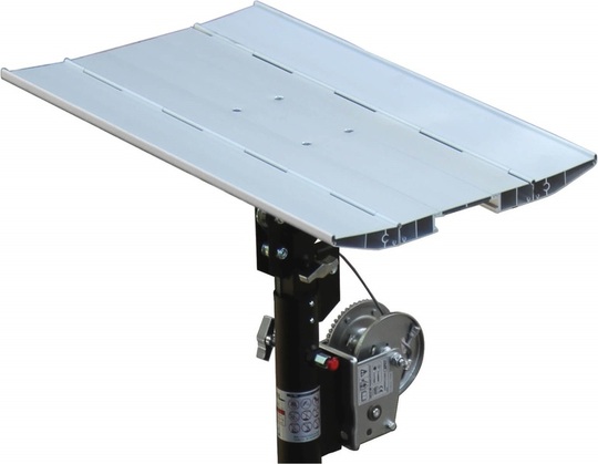 Aluminum folding loading tray Guil BC-05/H 75x44cm
