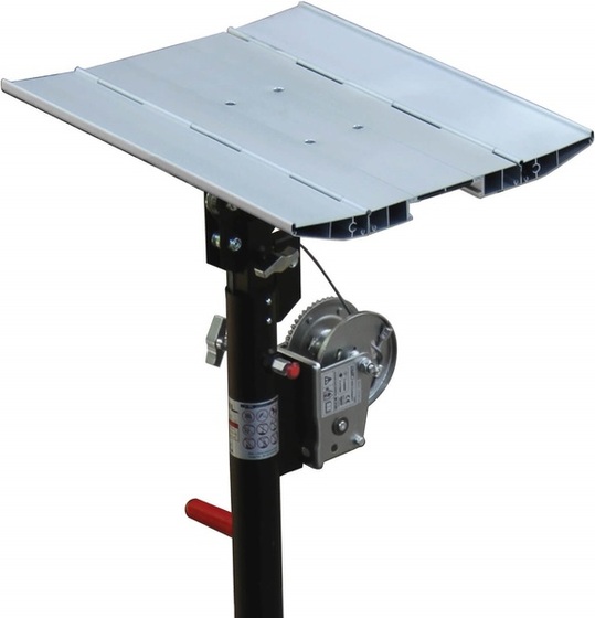 Aluminum folding loading tray Guil BC-07/H 45x44cm