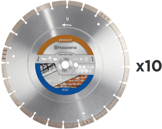 SET - Diamond blade Husqvarna Tacti-Cut S50 Plus 400 mm (10 pcs)