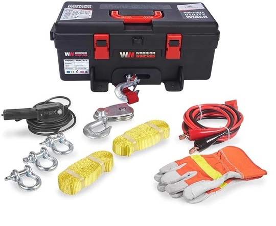 Portable winch Warrior Winches Trojan 12 V (steel rope)