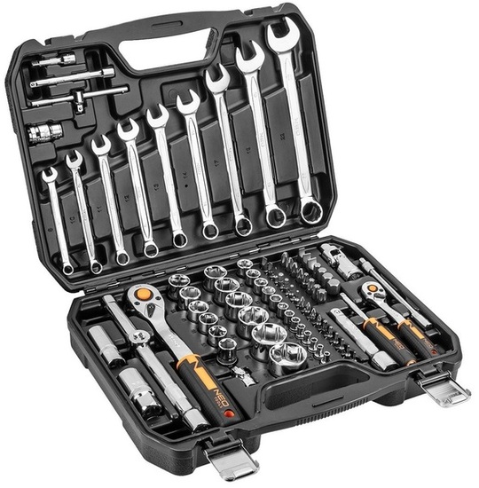 Socket wrench set Neo Tools 10-059 1/2', 1/4' (82 pcs)