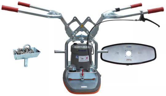 Ręczny/zawieszany chwytak próżniowy Probst SPEEDY VS-140/200 (+ wbudowana przyssawka do płyt 50 kg + płyta VS-GH-SPS-200-85/34 + uchwyt do podnoszenia VS-EH)