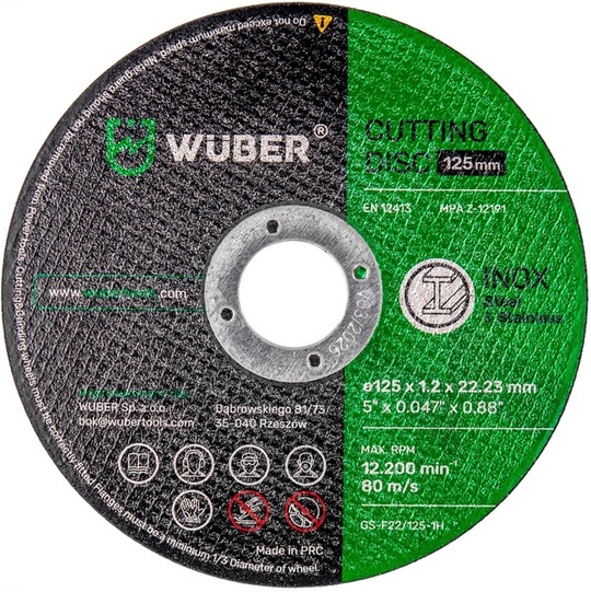 Blade Wuber Tools W17013 125 mm