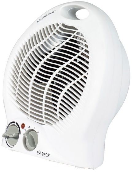 Fan heater with thermostat Volteno 2000 W (vertical) - White