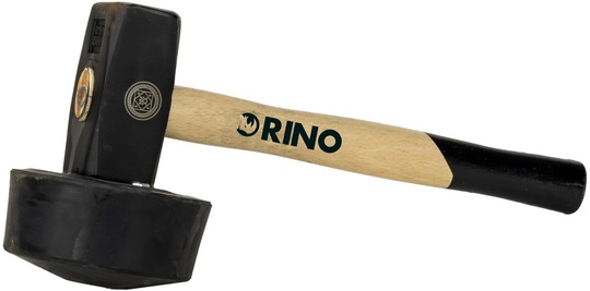 Młotek brukarski Rino RMOG1 z okrągłą gumą (1 kg)