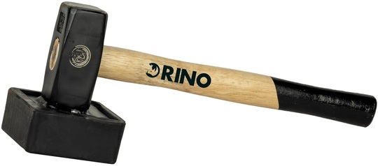 Młotek brukarski Rino RMKG1.5 z kwadratową gumą (1,5 kg)