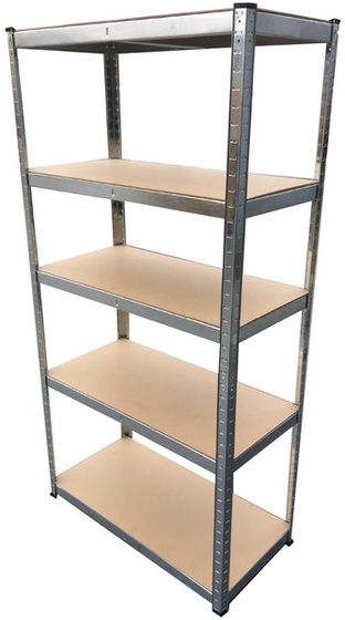 Metal shelf with shelves 180 x 90 x 40 cm