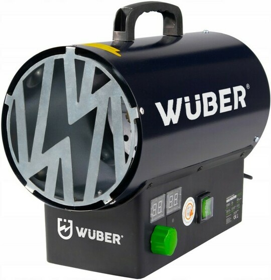 Nagrzewnica gazowa Wuber Tools W15012 + wąż z reduktorem i LCD (moc 25 KW)