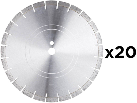 PAKIET – Tarcza diamentowa Dr. Schulze Shark Hard 230 mm do betonu, cegły, dachówki, asfaltu, kostki brukowej i piaskowca (20 sztuk)