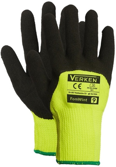 Work gloves Verken FomWint (12 pair) Black-green
