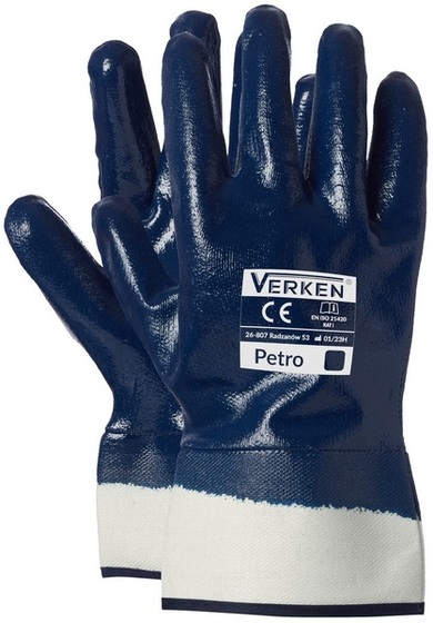 Work gloves Verken Petro (12 pair) Navy blue