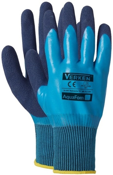Work gloves Verken AquaFom (12 pair) Blue