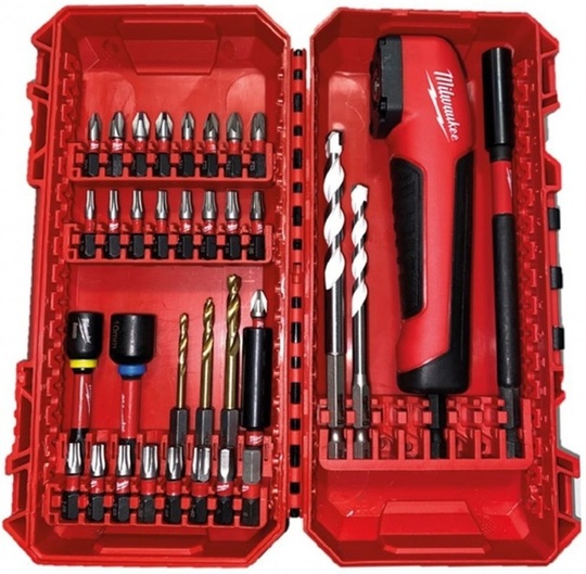 Zestaw bitów udarowych Milwaukee 4932493653 Shockwave Impact Duty + przystawka (35 elementów)