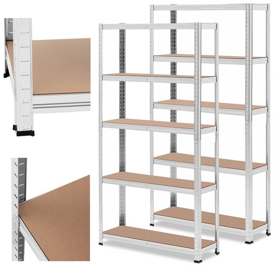 Shelf with shelves 180 x 90 x 30 cm (2 pcs)