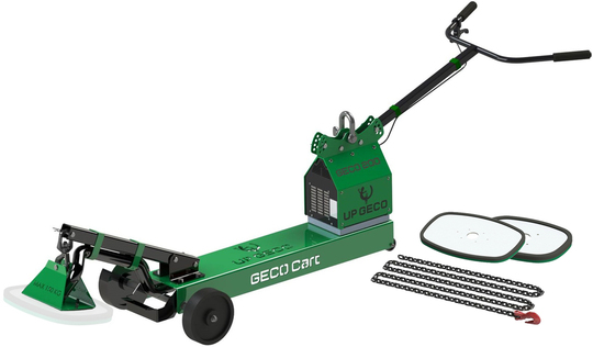 Vacuum gripper Up Geco 200 + two suction plates (100 kg, 200 kg) and cart