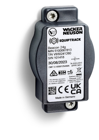 Moduł Wacker Neuson EquipTracker do rejestrowania danych operacyjnych