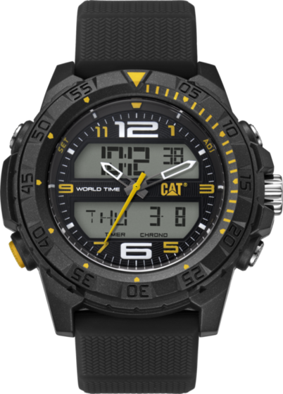 Zegarek analogowy Caterpillar Basecamp ABS 47 mm (silikonowy pasek)