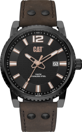 Zegarek Caterpillar Utility 3H 43 mm (skórzany pasek)