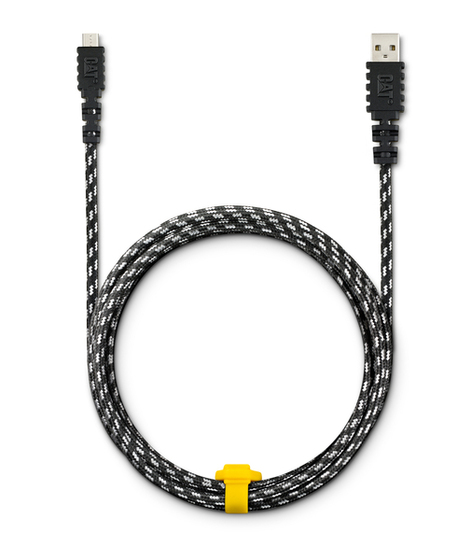 CAT Kabel micro USB/USB, 3m, braided nylon