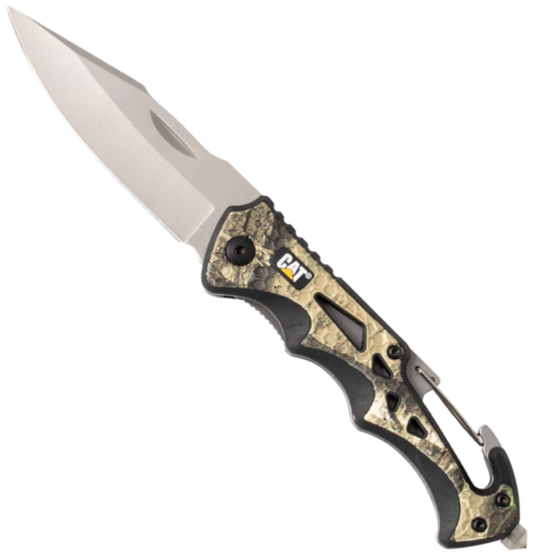 Nóż składany Caterpillar Folding Knife Real Tree Camouflage