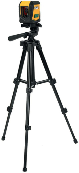 Laser krzyżowy JCB 56920 (+ statyw 0,65 m), wiązka zielona