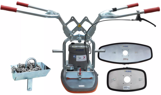Ręczny/zawieszany chwytak próżniowy Probst SPEEDY VS-140/200 (+ wbudowana przyssawka do płyt 50 kg + płyta 100 i 200 kg)