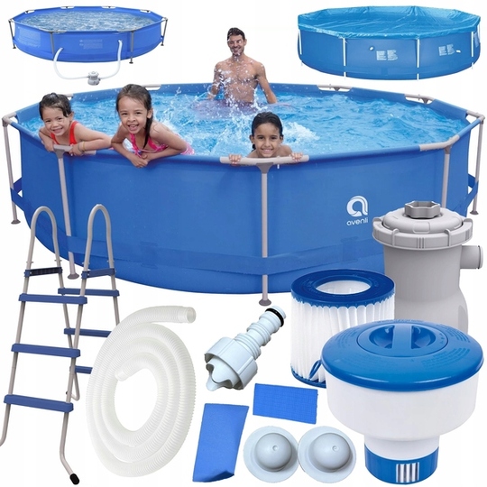 Round frame pool Avenli 17801EU 450 x 90 cm (+pompa, przykrycie, podkładka, pływak)