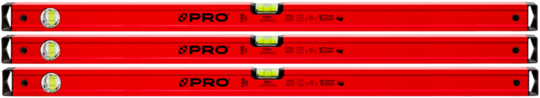 Poziomica PRO 600 100 cm (zestaw 3 sztuki)