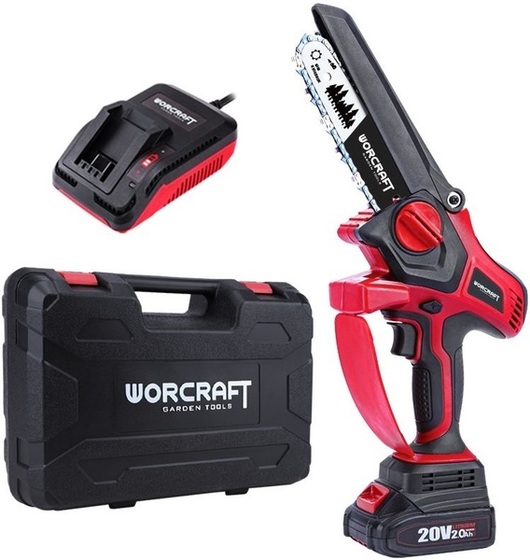 Pilarka elektryczna (mini piła łańcuchowa) Worcraft CHS-S20LiBPM (+akumulator i ładowarka)